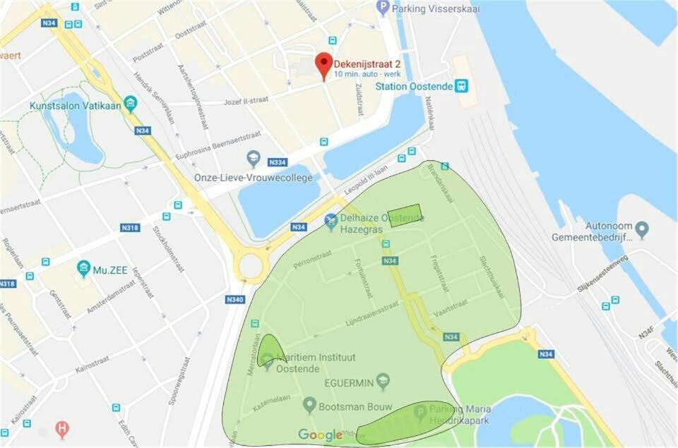 أوستيند Appartement Aan Zee المظهر الخارجي الصورة